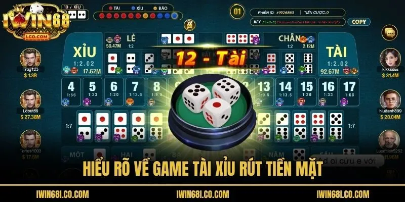 Hiểu rõ về game tài xỉu rút tiền mặt