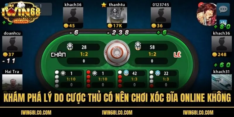 Khám phá lý do cược thủ có nên chơi xóc đĩa online không
