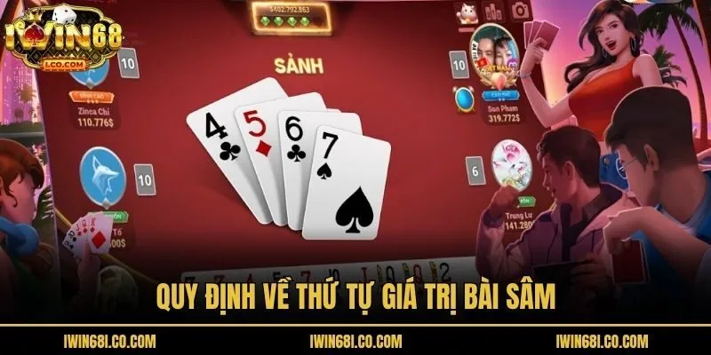 Quy định về thứ tự giá trị bài Sâm