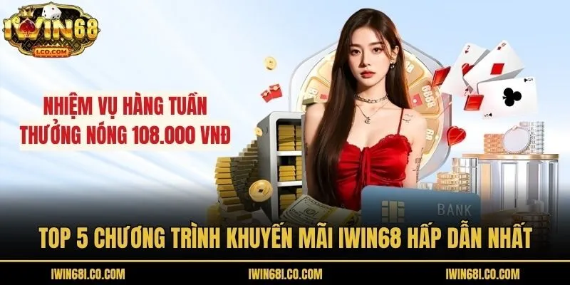 Top 5 chương trình khuyến mãi Iwin68 hấp dẫn nhất